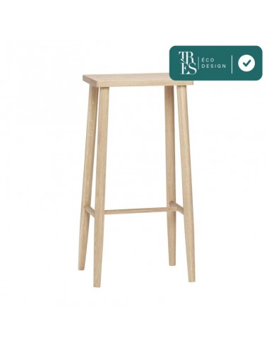 Tabouret de bar Folk en bois de chêne de pas cher