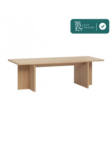 Table basse Split en bois de chêne, Long. 120cm Comparez plus de prix