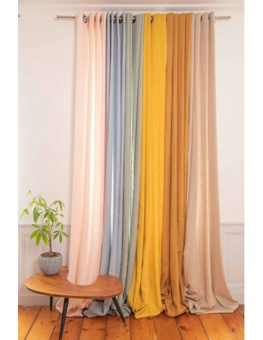 Ré washed linen curtain 140x280 cm - 7 colors - Epic de pas cher