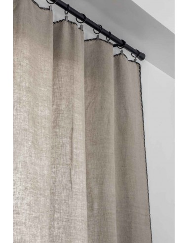 Luri washed linen curtain - 8 colors - Haomy brillant des détails fins