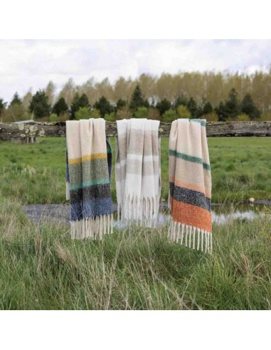 Isabel recycled striped blanket - 4 colors - Vivaraise Dans la société mordern