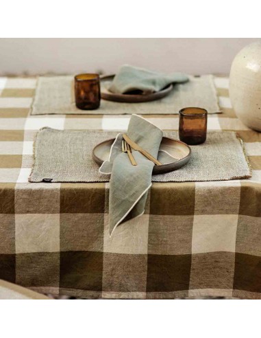 Palma washed linen tablecloth - 3 colors - Haomy Vous souhaitez 