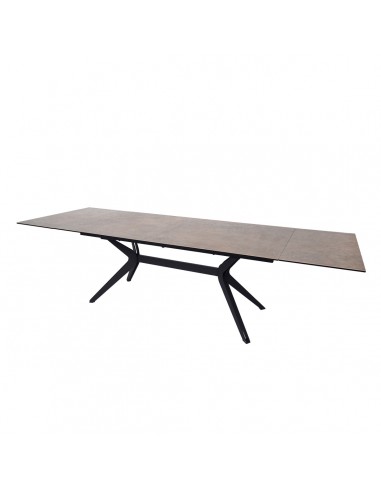 Yorke extendable ceramic table Rust gray - Home Beddings and Curtains ouvre sa boutique