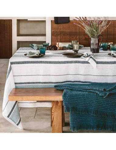 Portofino washed linen tablecloth - 3 colors - Haomy 50% de réduction en Octobre 2024