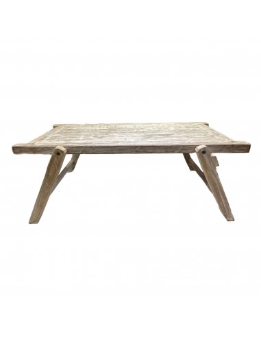 Table Basse PLIANTE Blanchie 120x60xH42cm commande en ligne