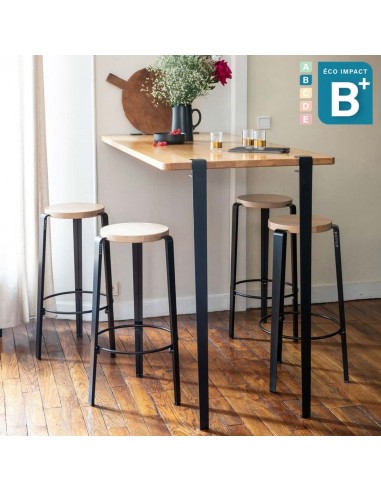 Table de bar 4 places, Long. 120cm, Haut. 110 cm offre 