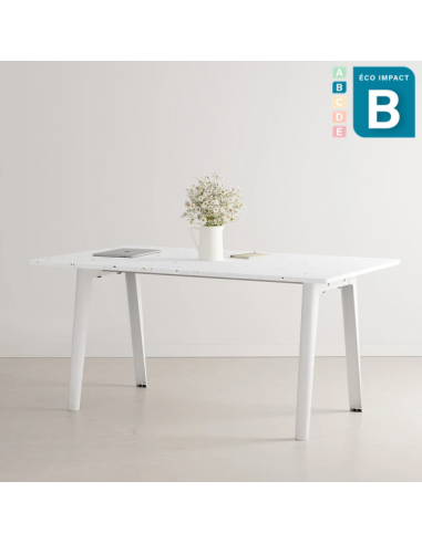 Table New Modern, 6 personnes, en plastique recyclé, Long. 160 cm pas cher 