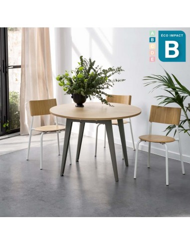 Table ronde New Modern 4 à 6 personnes, en bois Ø 110 cm de la marque