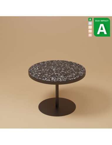 Table basse pied central Mahaut en plastique recyclé des créatures d'habitude