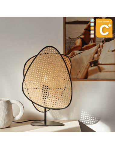 Lampe à poser Screen Cannage Haut. 51 cm ou a consommer sur place