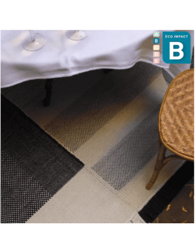 Tapis d'extérieur Tres Noir en plastique recyclé 2 - 3 jours ouvrés.