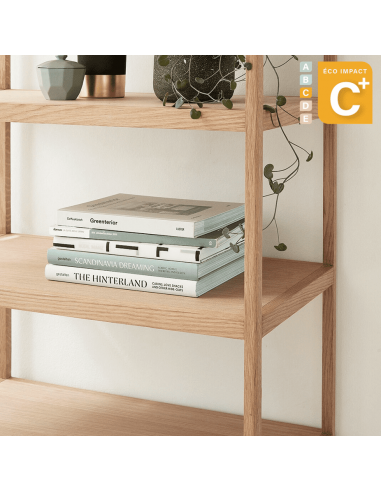 Petite bibliothèque en bois durable Long. 80 cm Economisez 