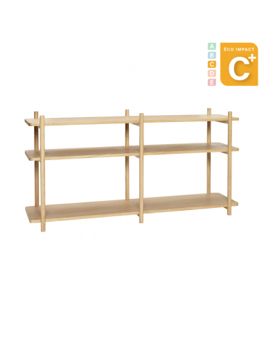 Petite bibliothèque en bois durable Long. 150 cm de la marque