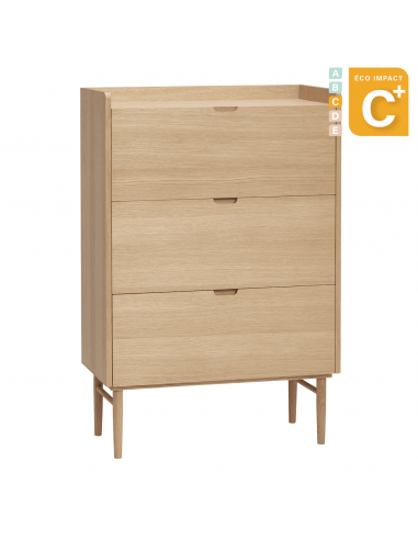 Commode Hide en bois durable, Long. 80 cm une grave pollution 