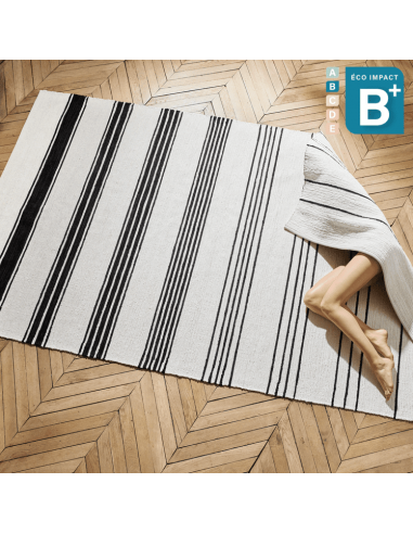 Tapis NAZARÉ en coton upcyclé 100% durable la chaussure