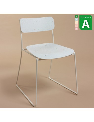 Chaise SEN 93,7 empilable en plastique recyclé Fin de série