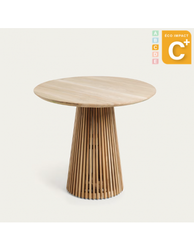 Table ronde Jeanette 4 personnes, Ø 90 cm, bois massif durable Le MVP de beaucoup