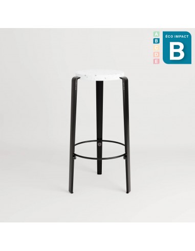 Tabouret BIG LOU en plastique recyclé, hauteur 76 cm de pas cher