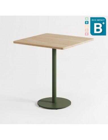 Table bistrot carrée MOKA en chêne massif, Haut.75cm sélection de produits